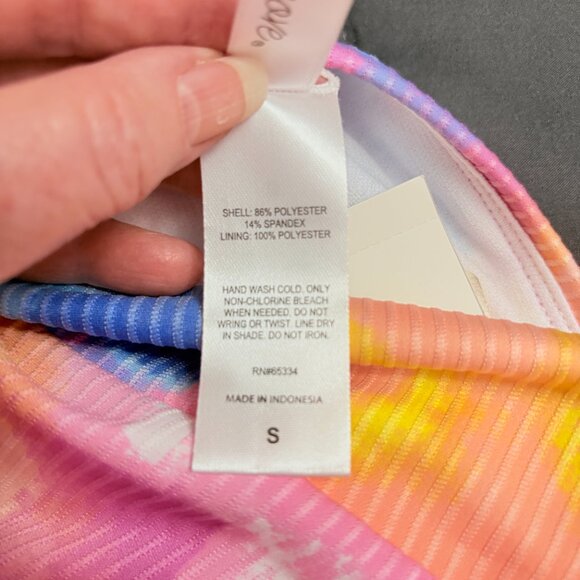 Salt + Cove Tie-Dyed Bikini Bottoms, Created for Macy's - Size: Small - NWT - Picture 7 of 11